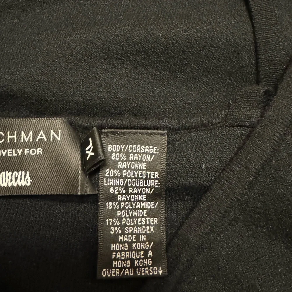 Dana Buchman Black ruched dressy shell - tank, top camisole - layering. - Picture 2 of 3